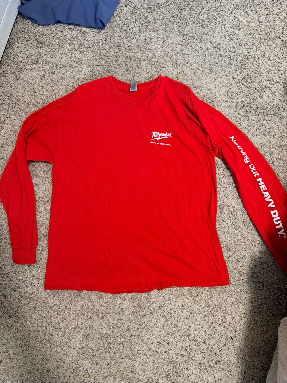 Milwaukee Men's Long Sleeve Crewneck Shirt - Red